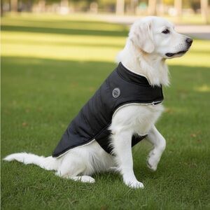 Black Dog Jacket with Plush Lining